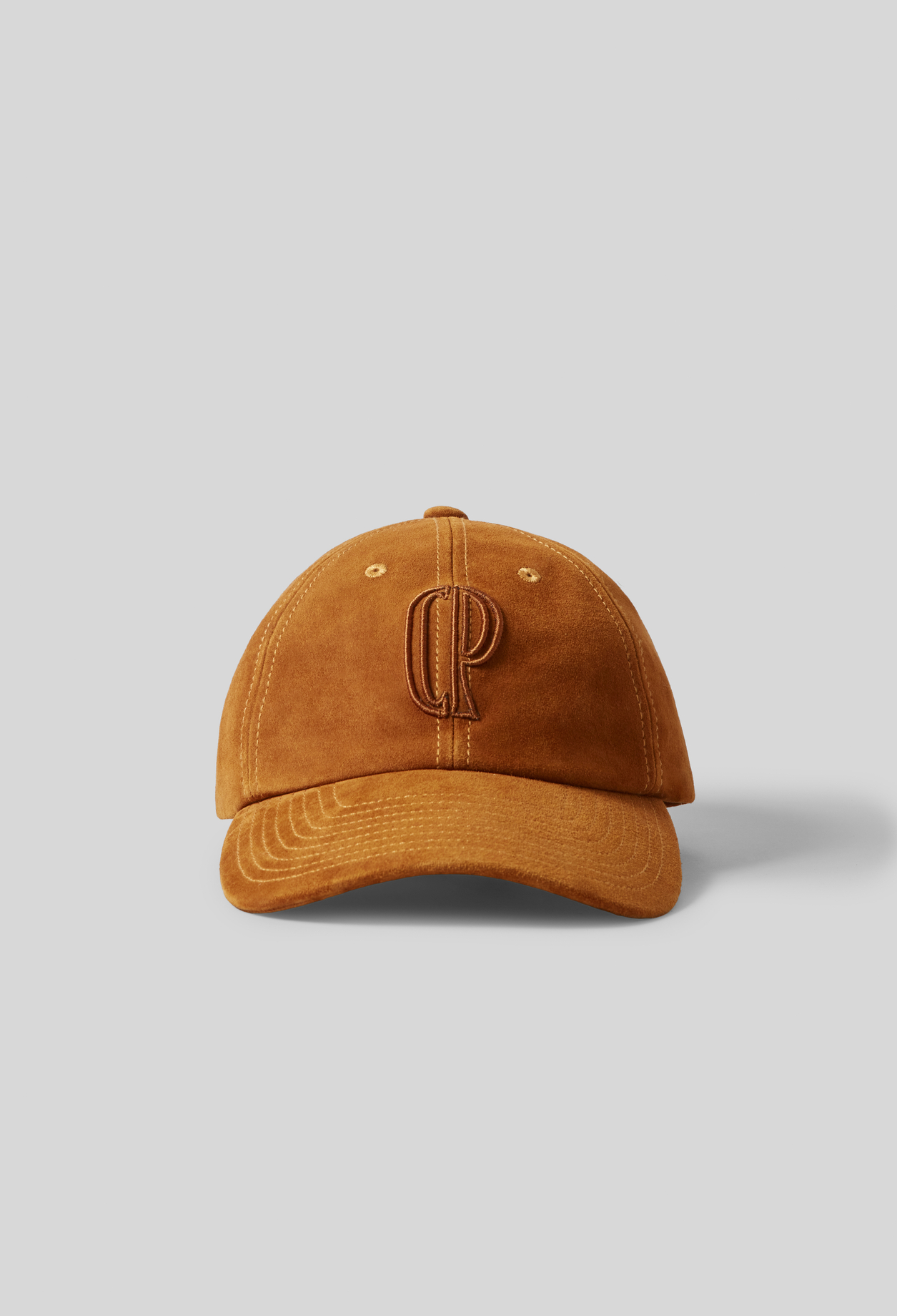 Casquette broderie monogramme CP cuir - Femme - Marron - Taille Unique - Claudie Pierlot