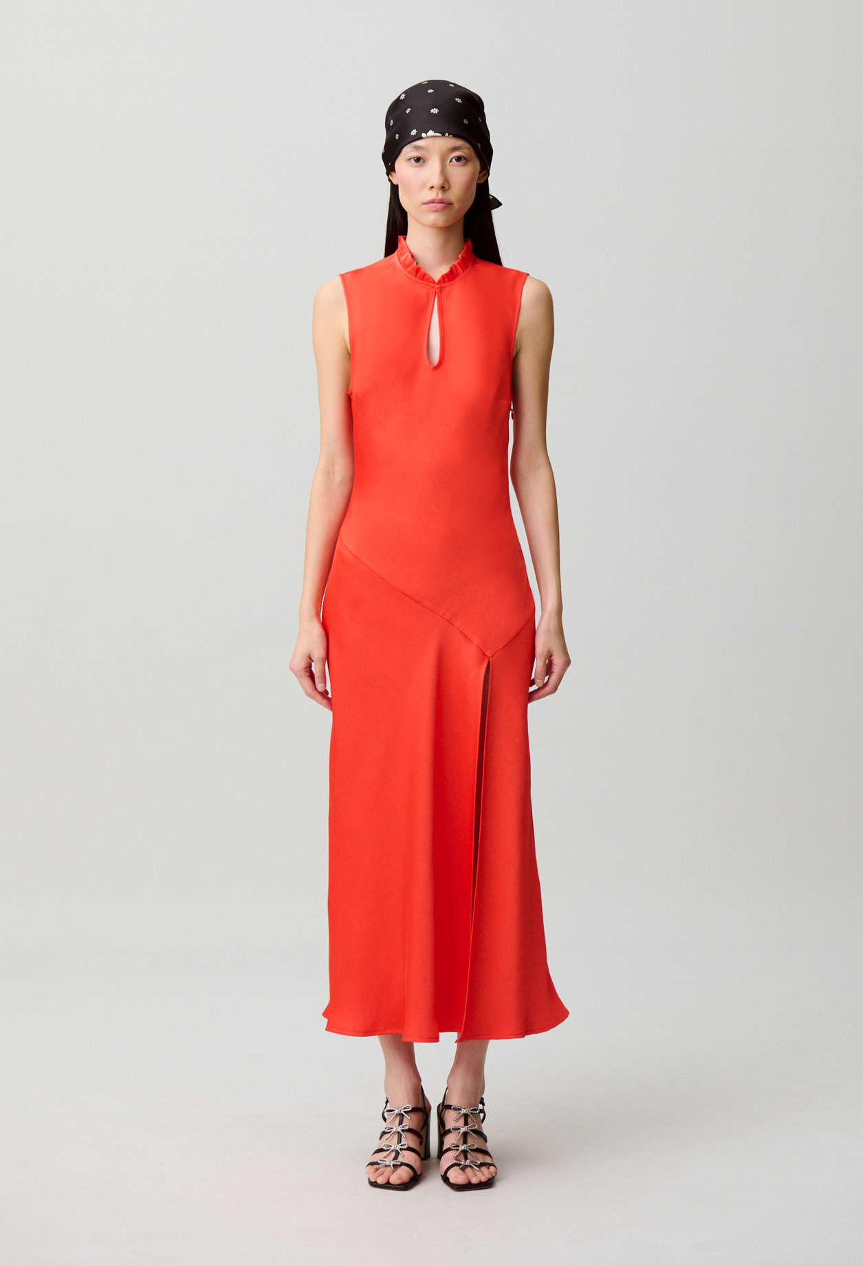 Robe midi fluide - Femme - Tangerine - Taille 34 - Claudie Pierlot