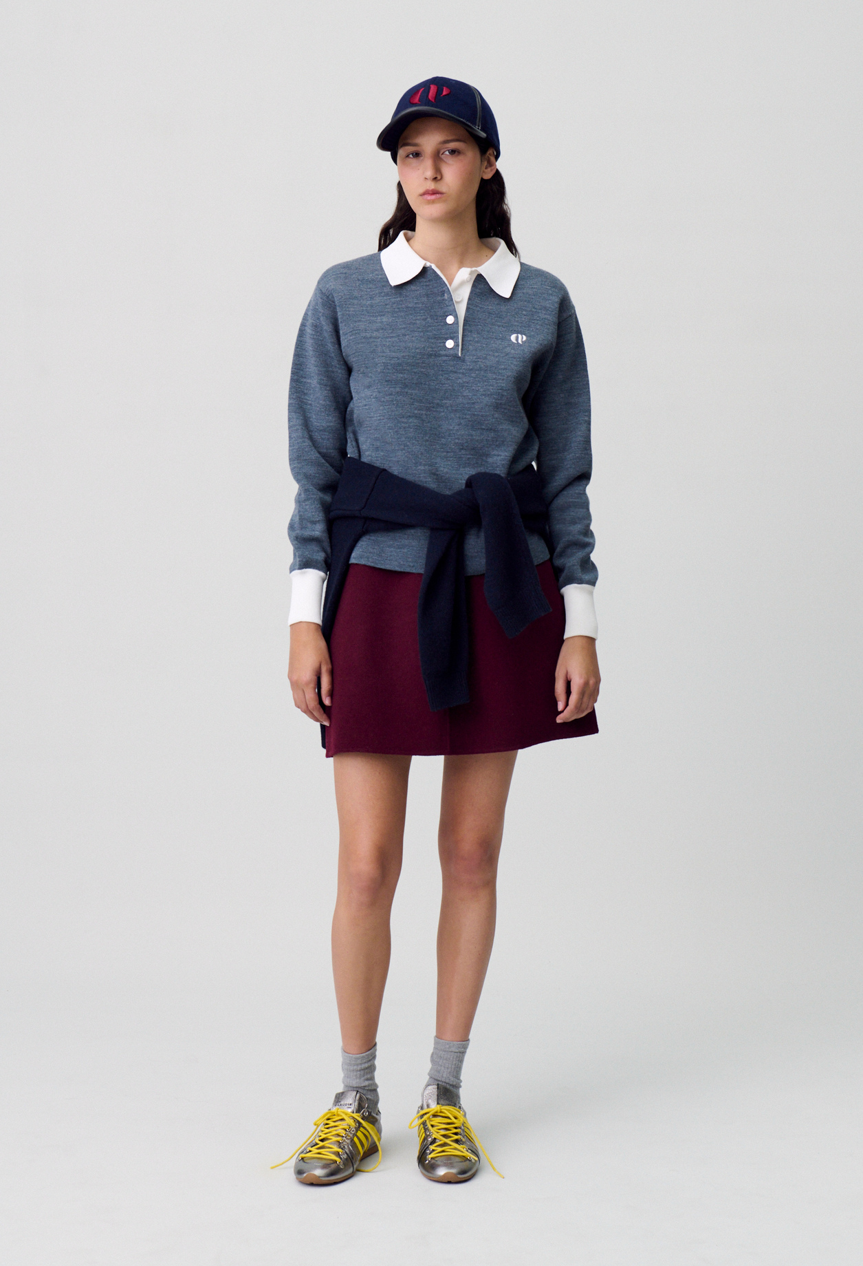 Jupe laine courte droite - Femme - Bordeaux - Taille 34 - Claudie Pierlot