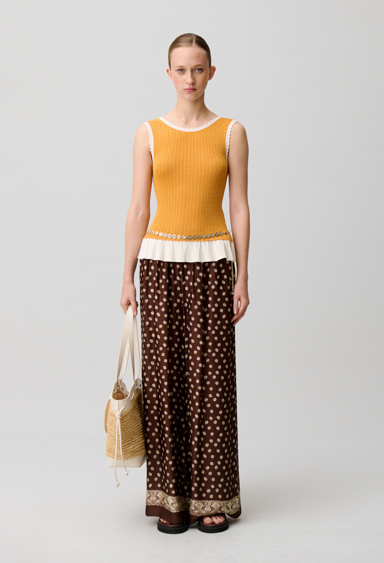 Top maille col rond - Femme - Orange - Taille 1 - Claudie Pierlot