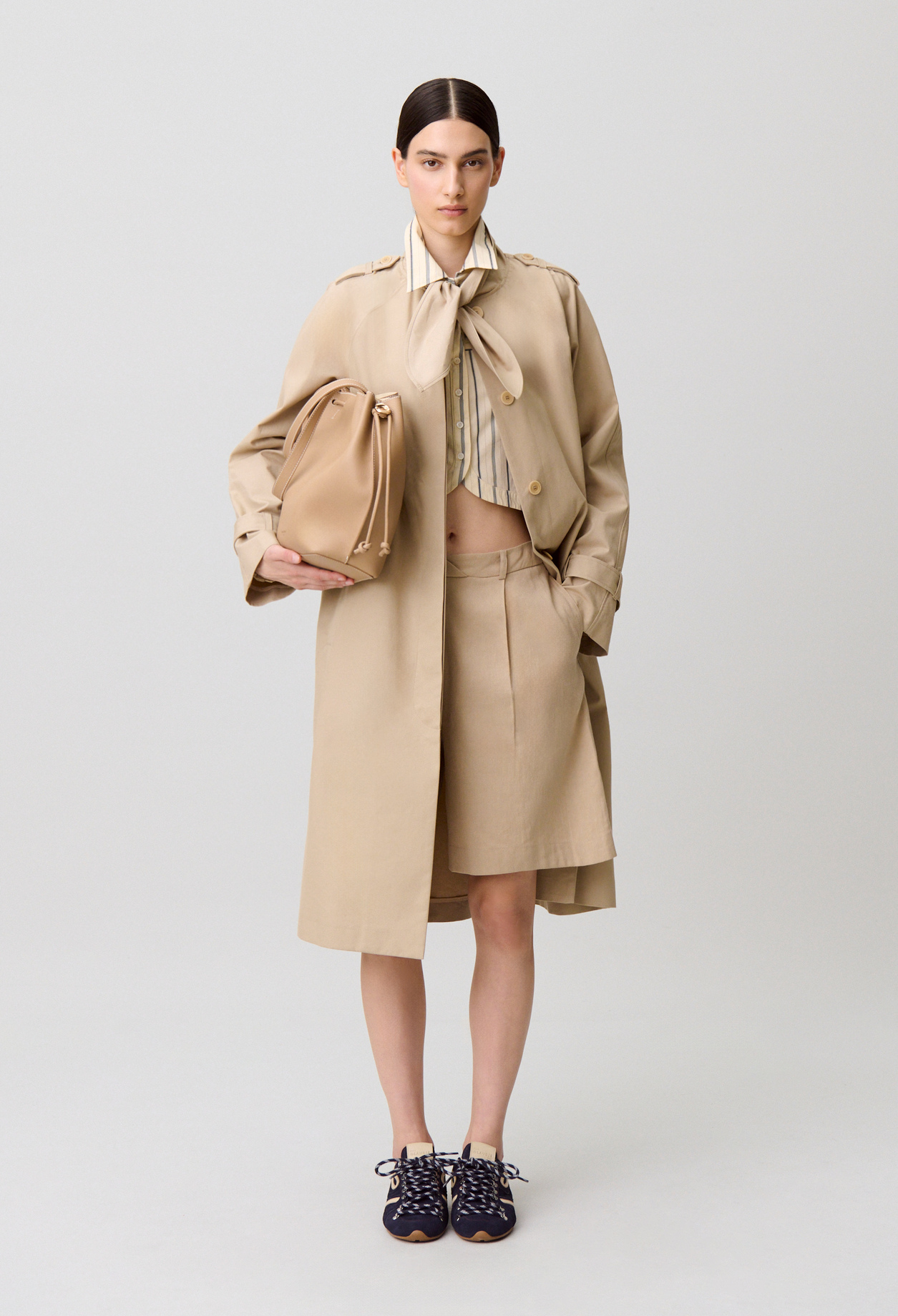 Trench mi-long - Femme - Beige - Taille 34 - Claudie Pierlot