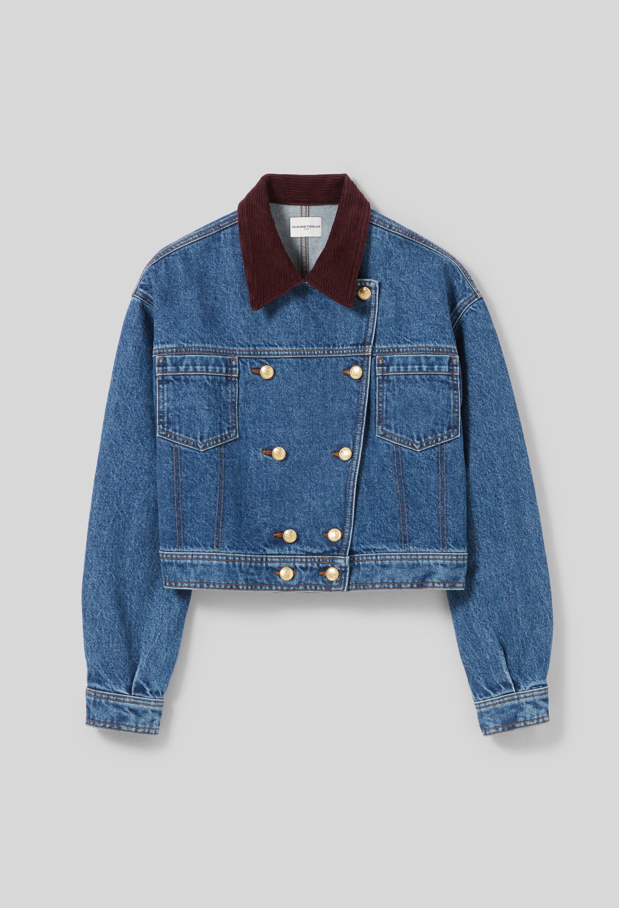 Blouson perfecto jean - Claudie Pierlot - Modalova