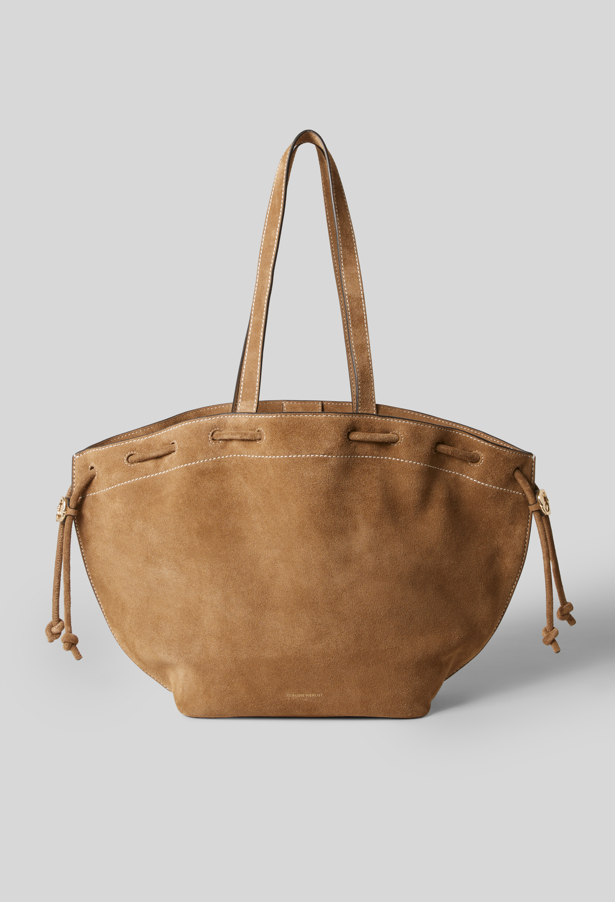 Sac Alban cuir suède - Femme - Sable - Claudie Pierlot