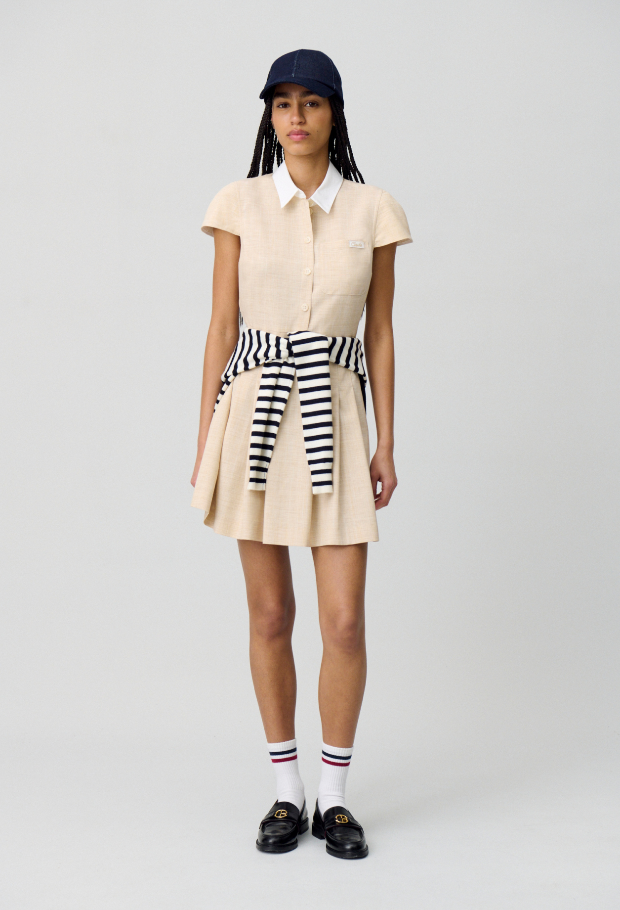 Robe courte plissée - Claudie Pierlot - Modalova