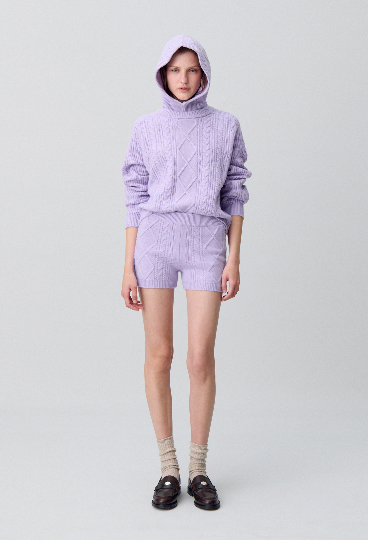 Claudie - Short maille court - Parme - Taille M - Pour Femme