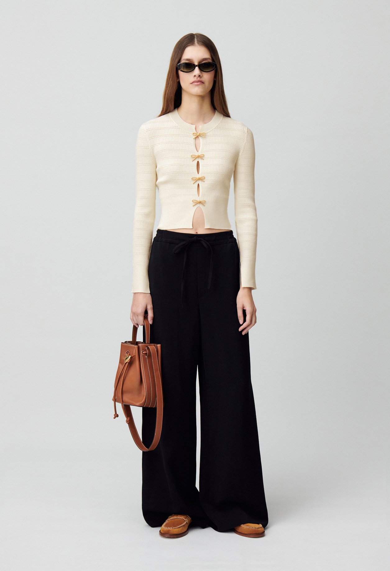 Pull maille fine noeuds - Claudie Pierlot - Modalova