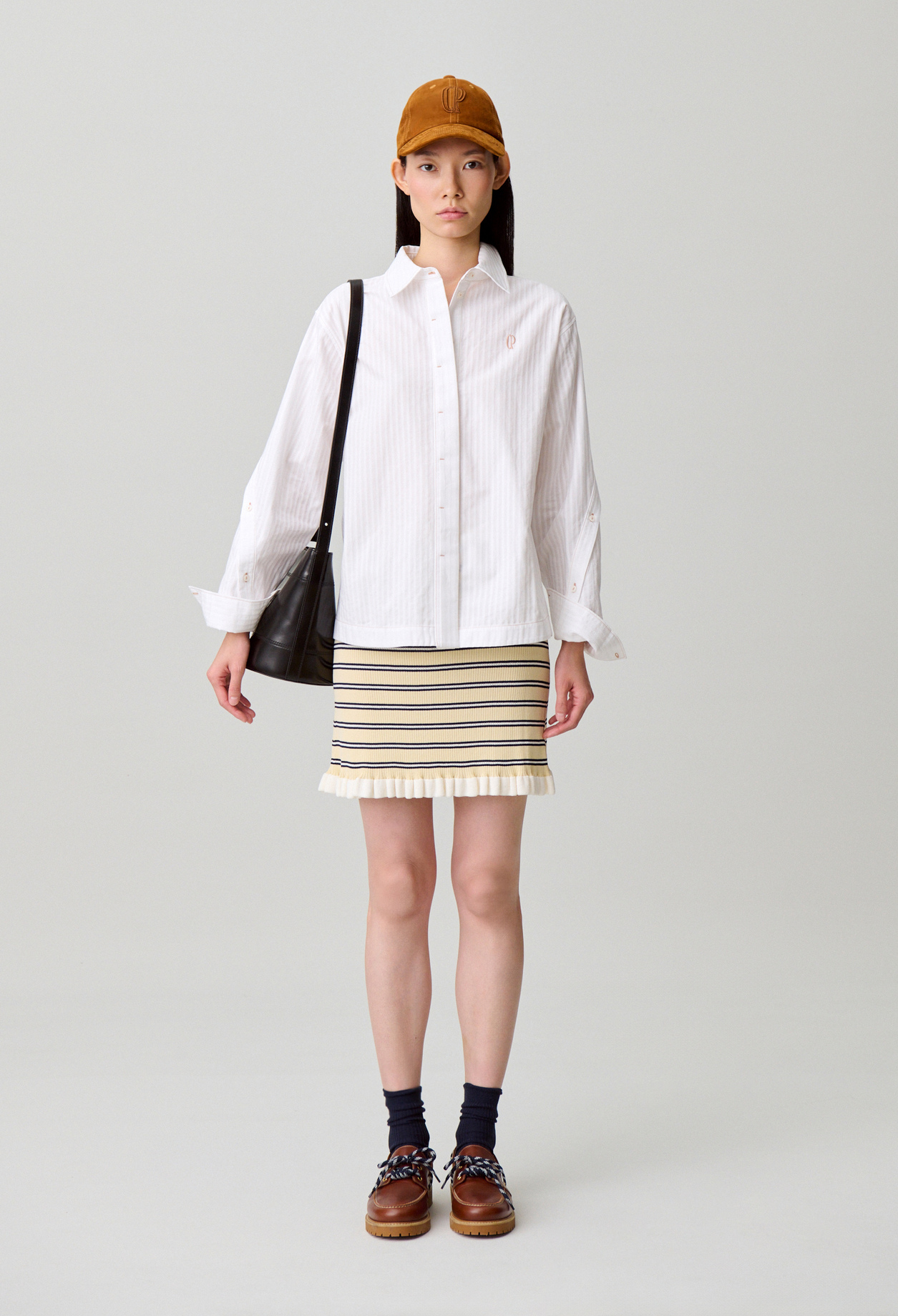 Chemise popeline rayée - Femme - Ecru - Taille 40 - Claudie Pierlot