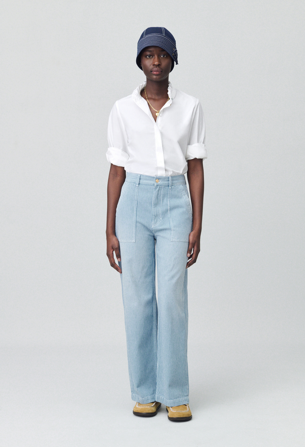 Jean large délavé - Claudie Pierlot - Modalova