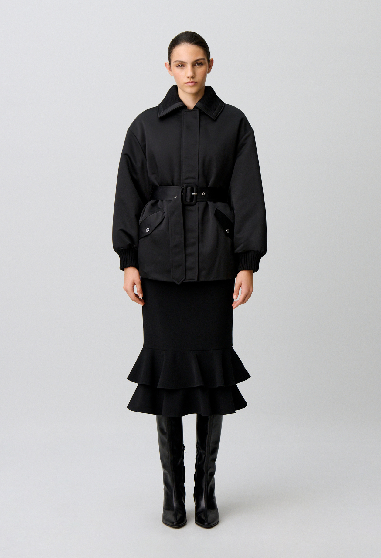 Manteau doudoune satiné