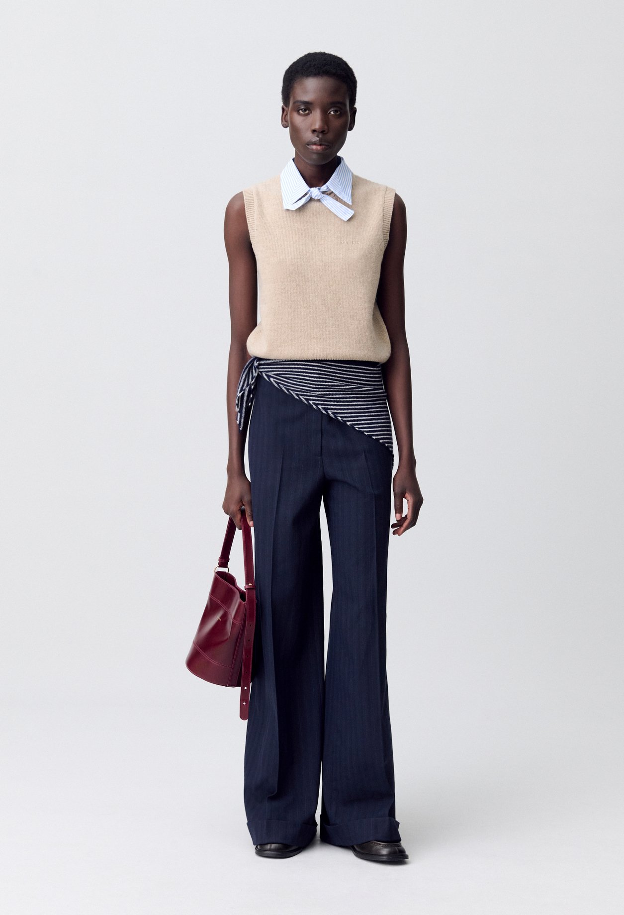 Pull sans manches col amovible - Claudie Pierlot - Modalova