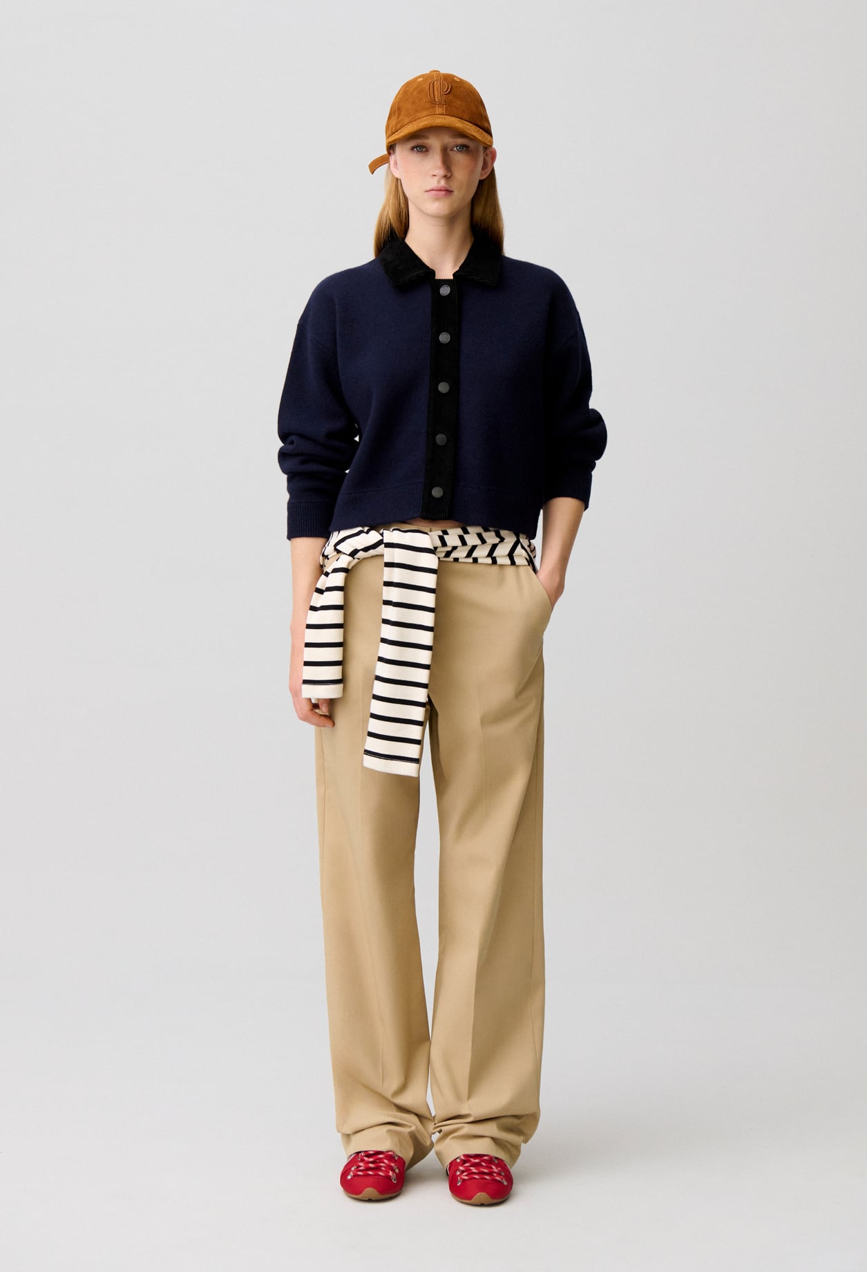 Cardigan velours côtelé - Femme - Bicolore - Taille 3 - Claudie Pierlot