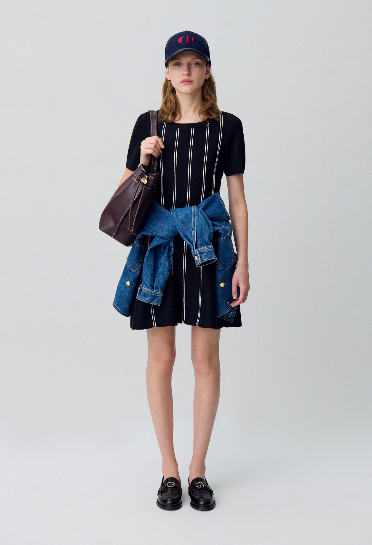 Robe maille courte patineuse - Femme - Noir - Claudie Pierlot