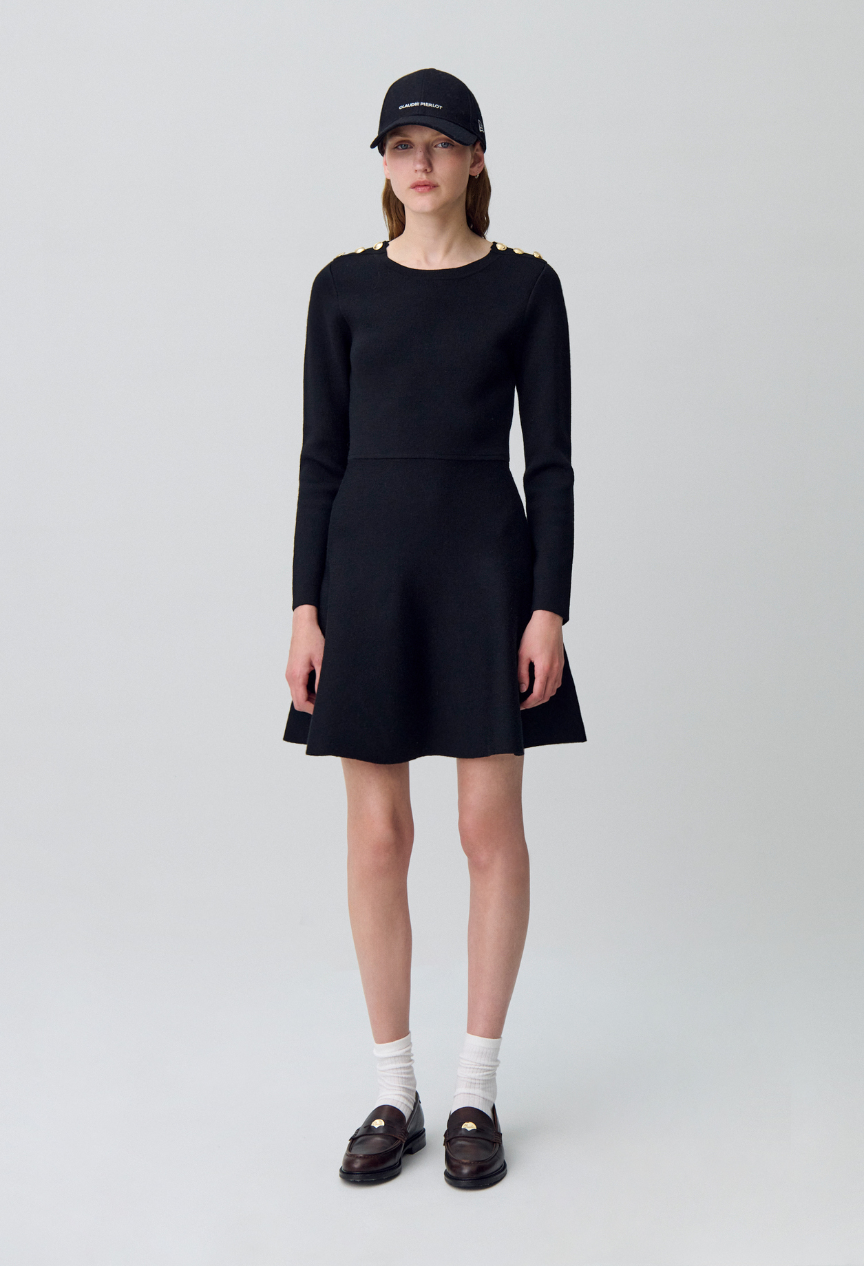 Robe maille patineuse - Femme - Noir - Claudie Pierlot