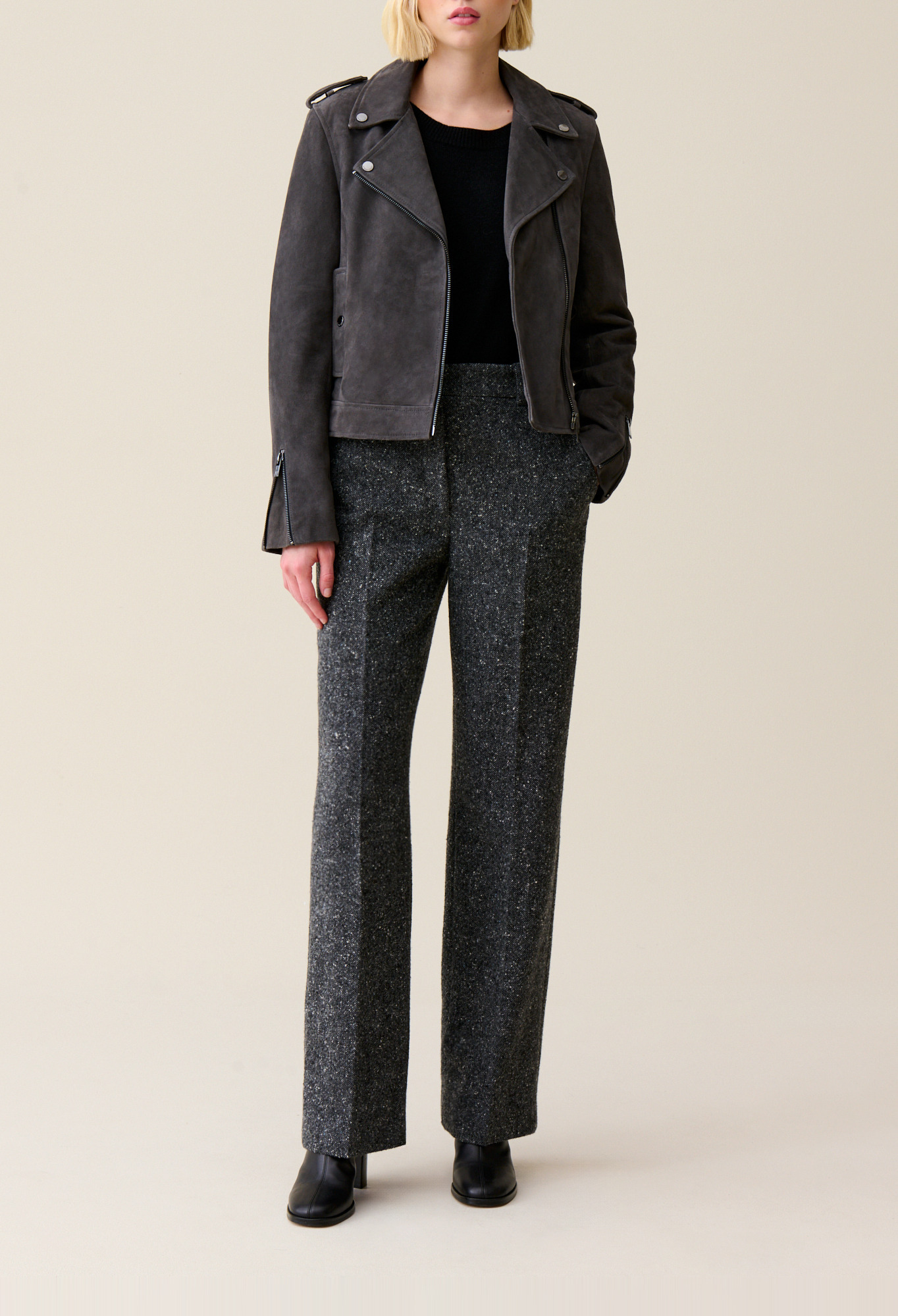 Veste perfecto cuir suède Veste perfecto cuir suède
