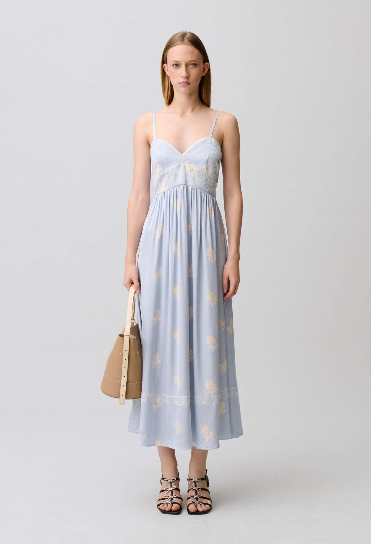 Robe à bretelles fluide - Femme - Print Clair - Taille 40 - Claudie Pierlot