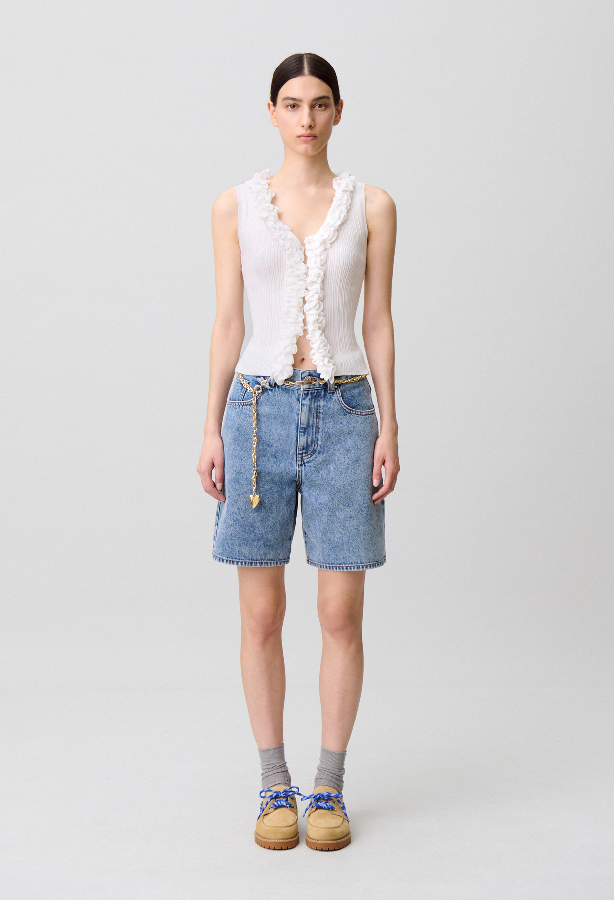 Top sans manches - Femme - Blanc - Taille 1 - Claudie Pierlot