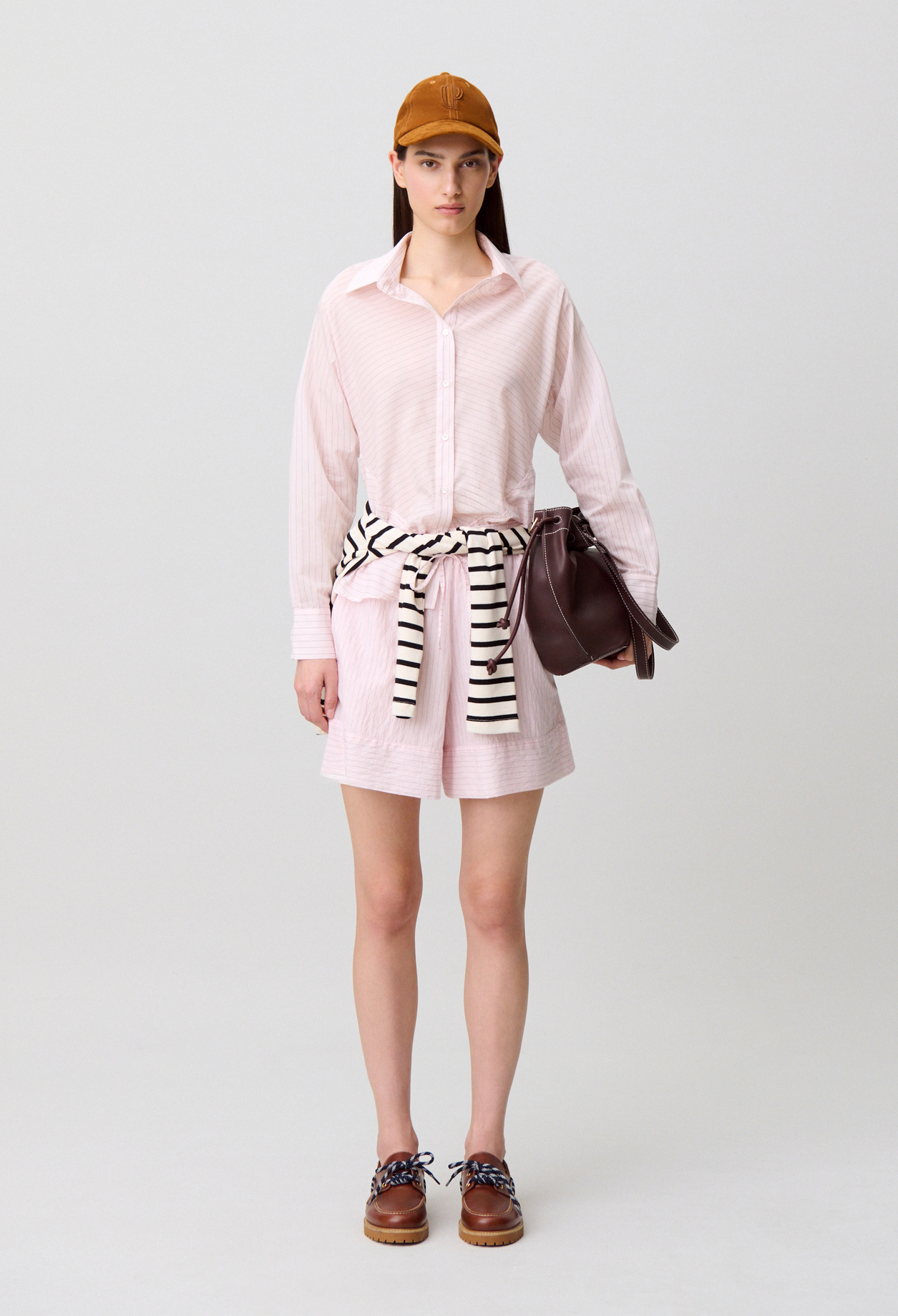 Chemise dos volanté - Femme - Rose Pale - Taille 40 - Claudie Pierlot