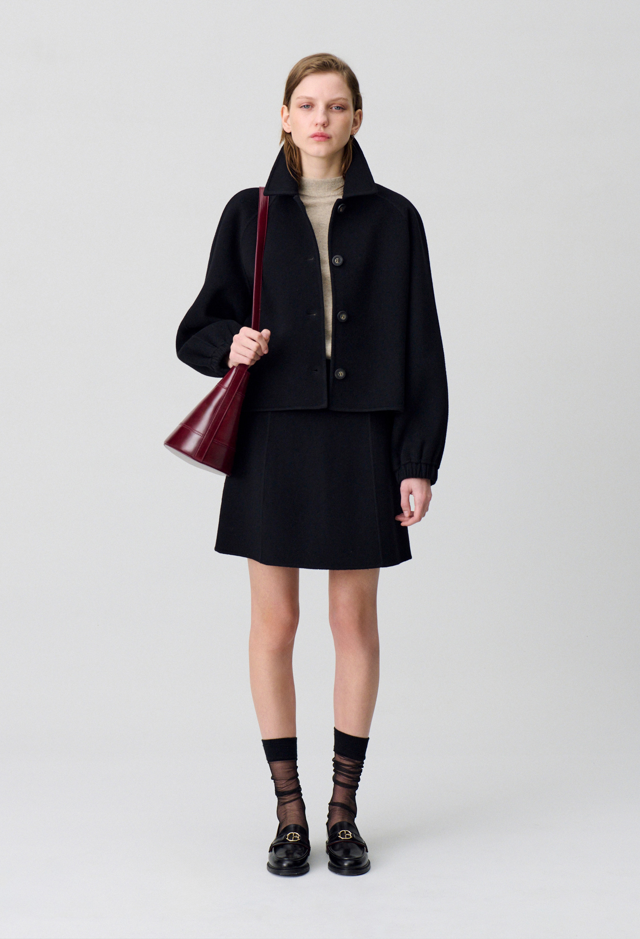 Jupe courte droite - Claudie Pierlot - Modalova