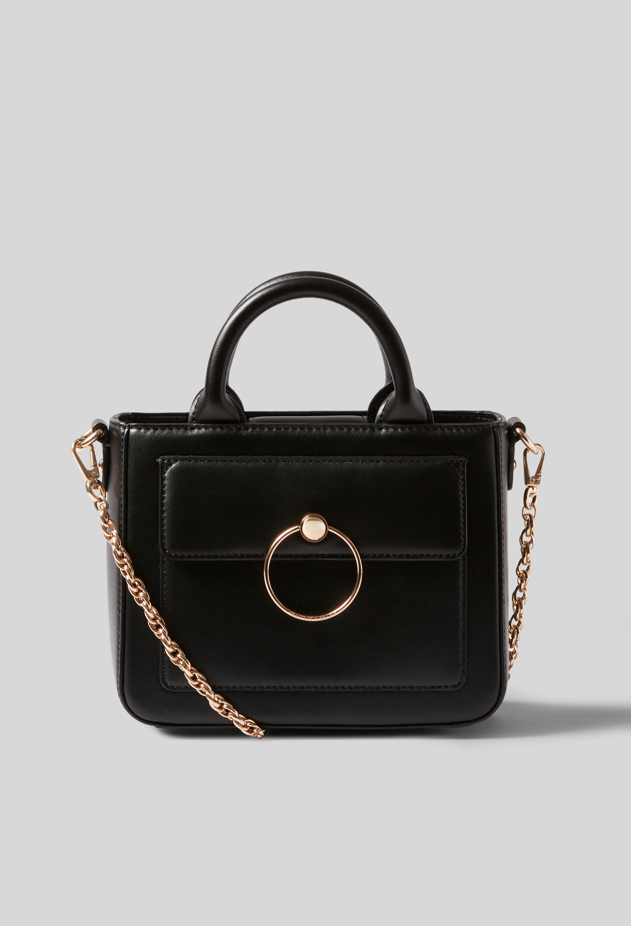 Sac Anouck cuir lisse chaîne - Claudie Pierlot - Modalova