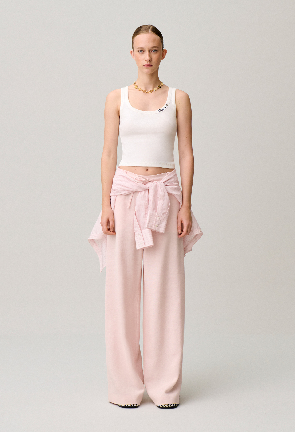 Claudie - Débardeur coton Claudie - Ecru - Taille 2 - Pour Femme