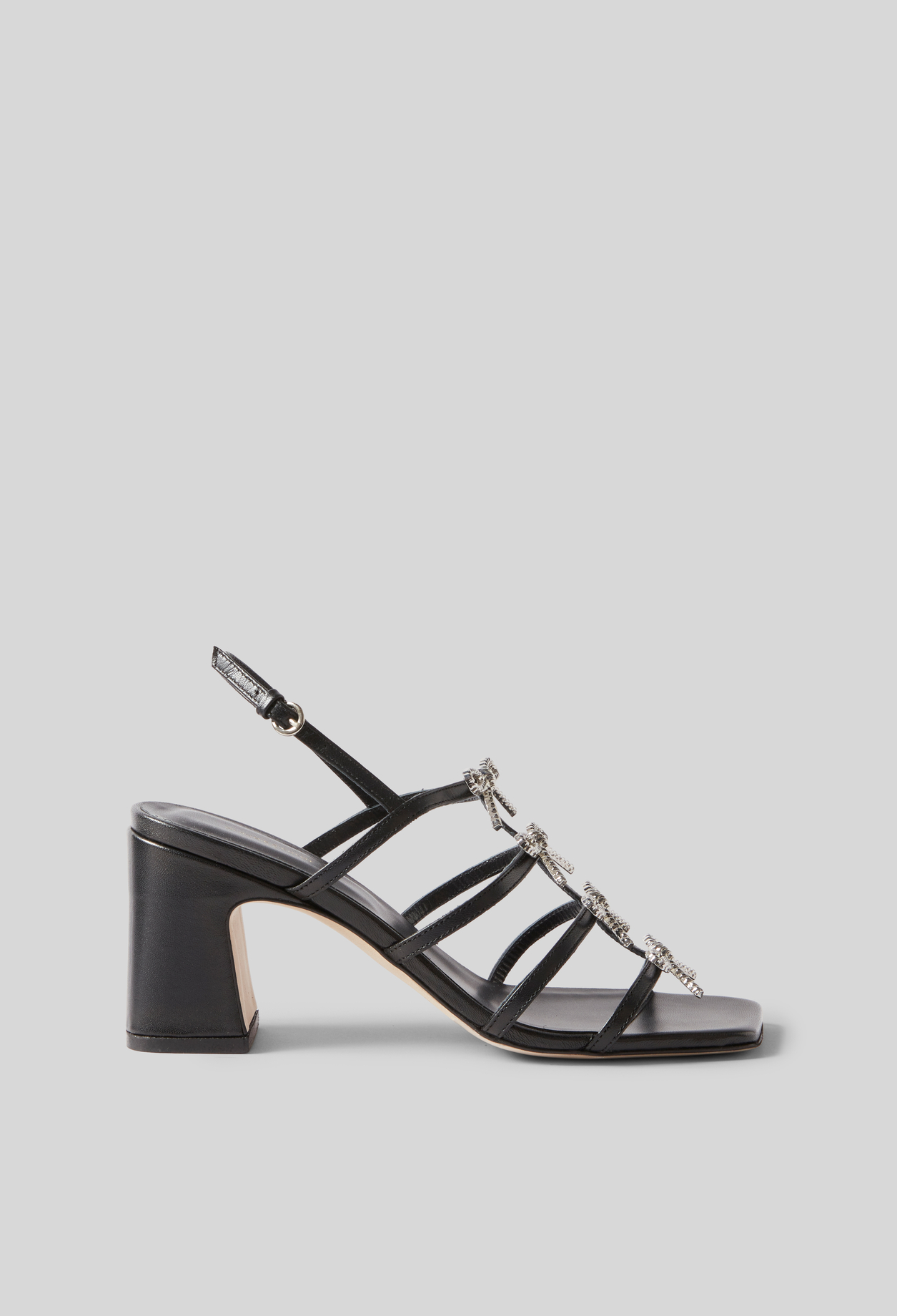 Sandales à talon Bijoux et cuir - Femme - Noir - Taille 41 - Claudie Pierlot