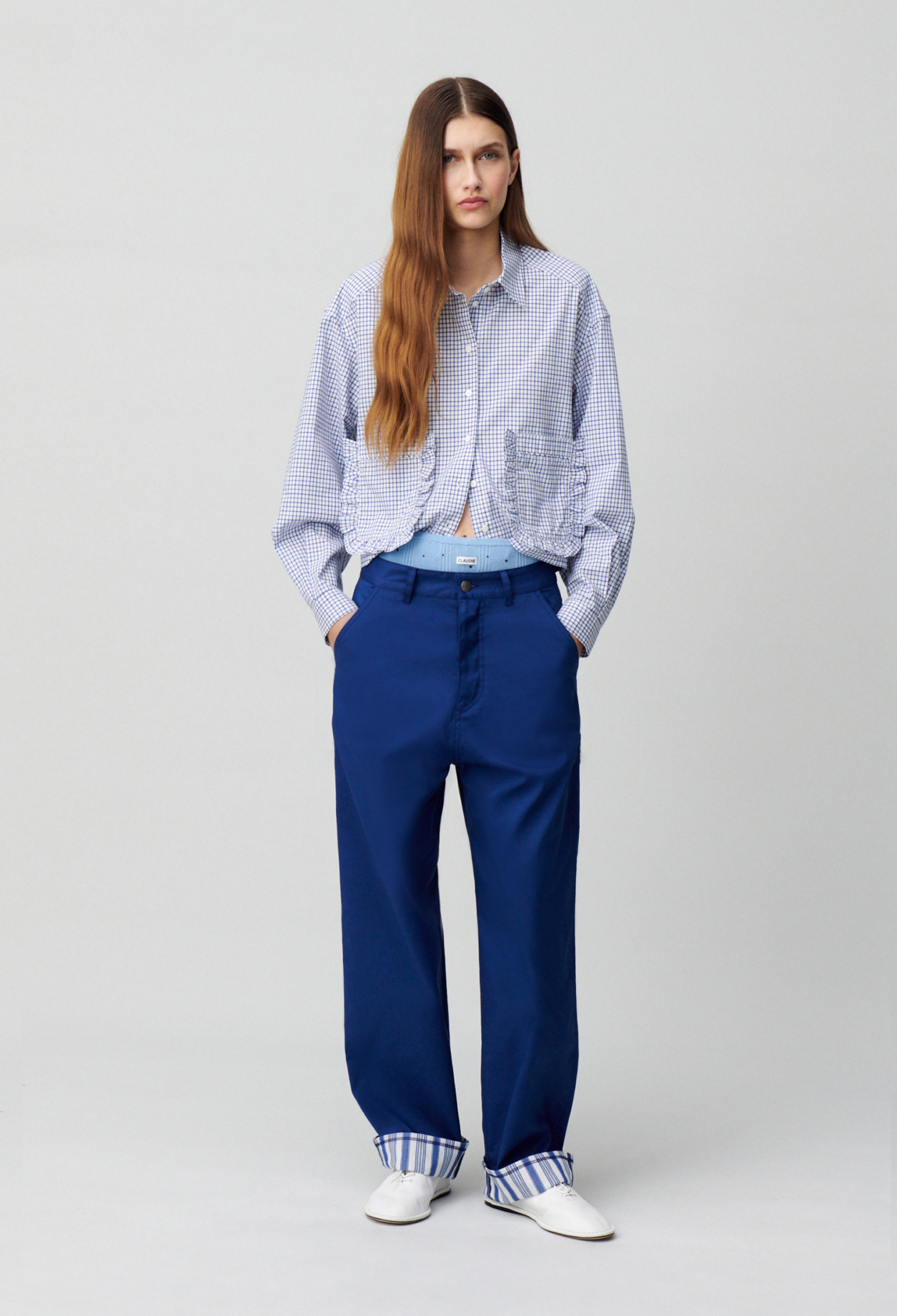 Pantalon ourlets à rayures - Claudie Pierlot - Modalova