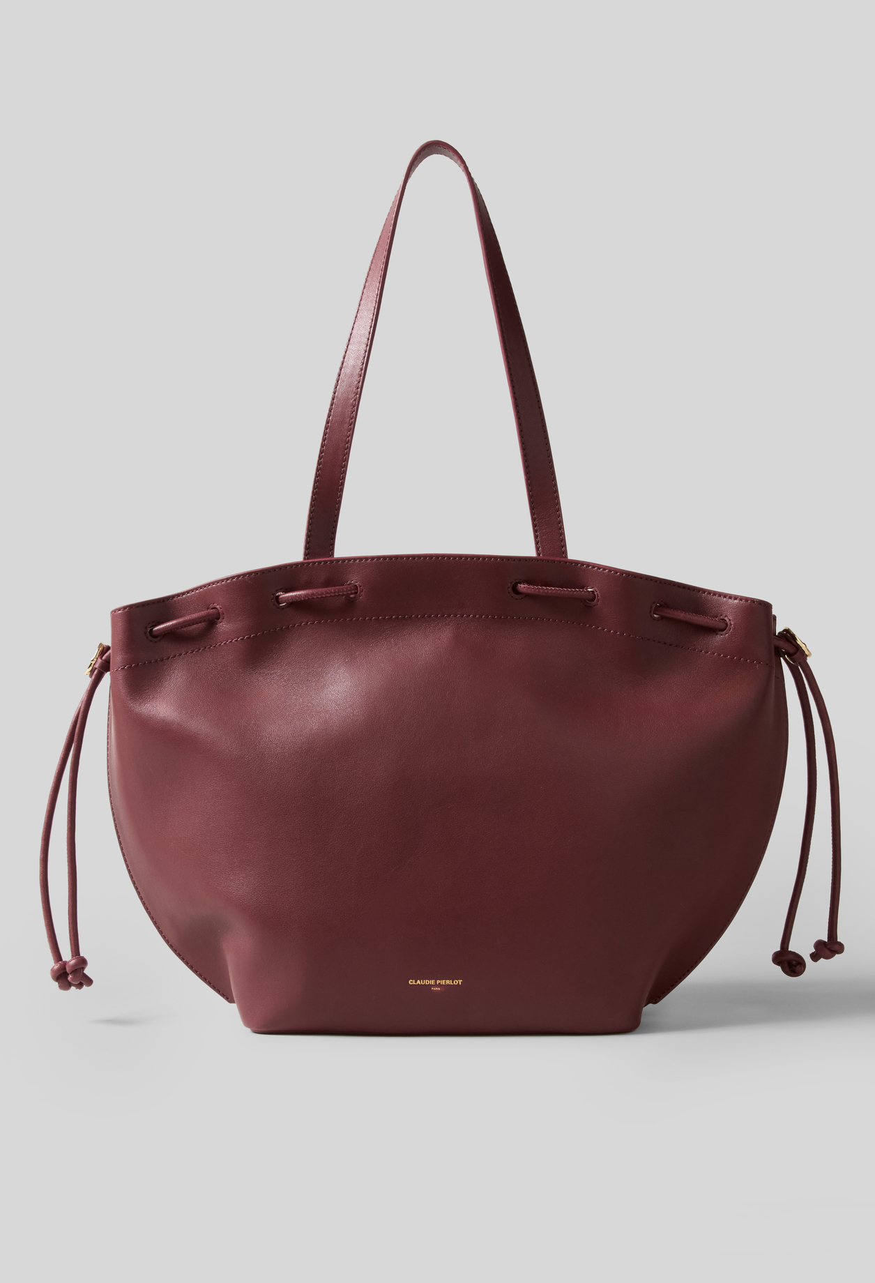 Claudie - Sac Alban Major cuir lisse - Cerise - Taille Unique - Pour Femme