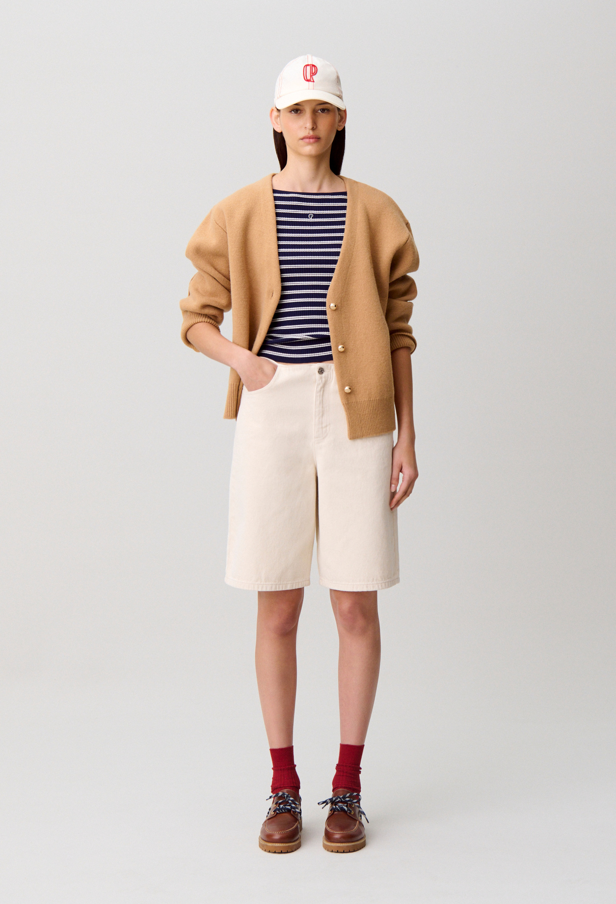 Bermuda denim écru - Femme - Denim Ecru - Taille 36 - Claudie Pierlot