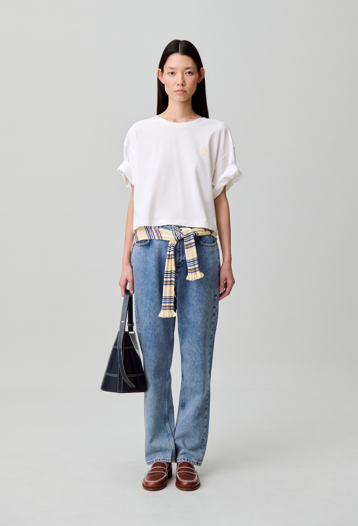 Tshirt coton CP - Femme - Ecru - Taille 3 - Claudie Pierlot