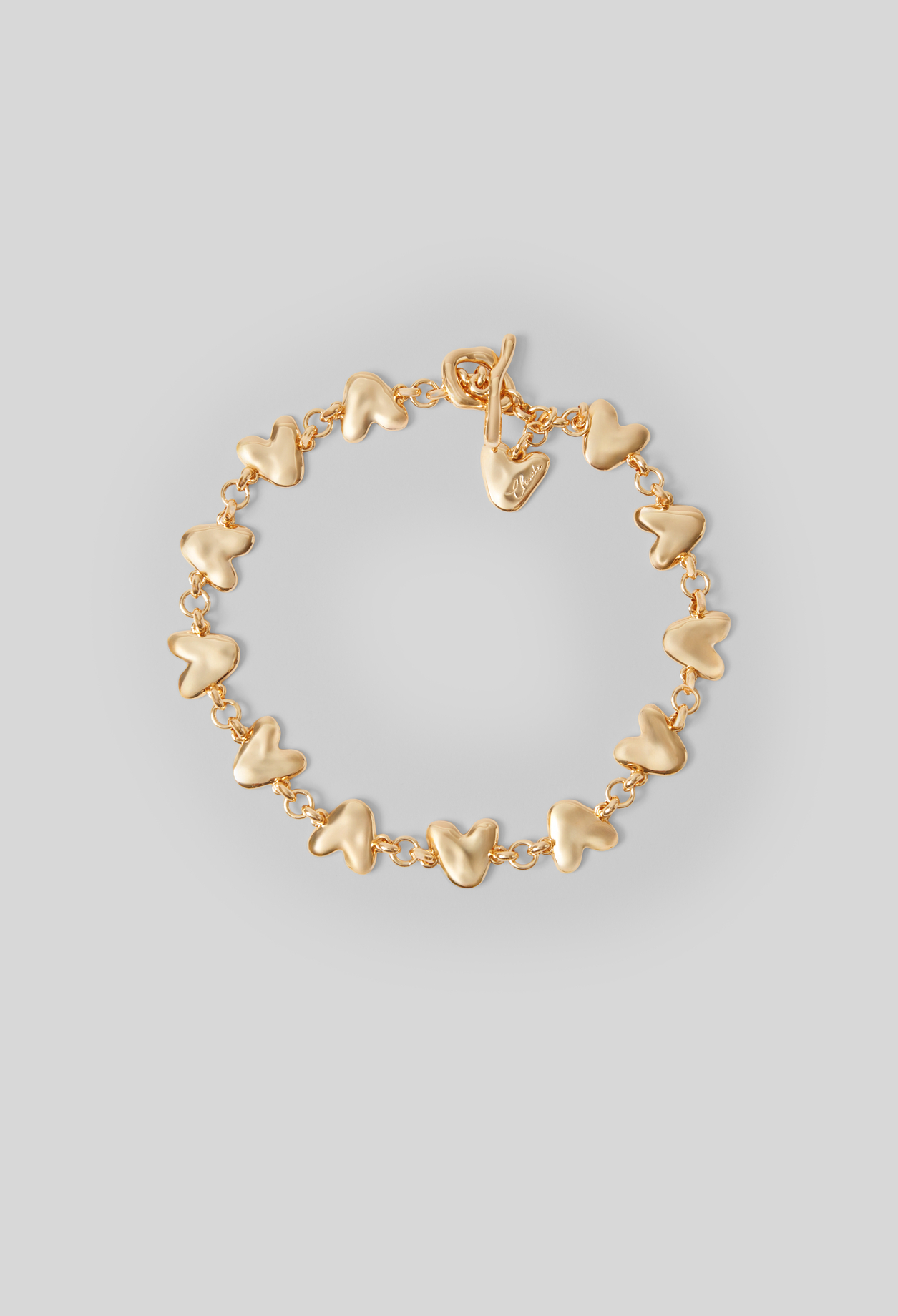 Collier cœurs martelés - Femme - Gold - Taille Unique - Claudie Pierlot