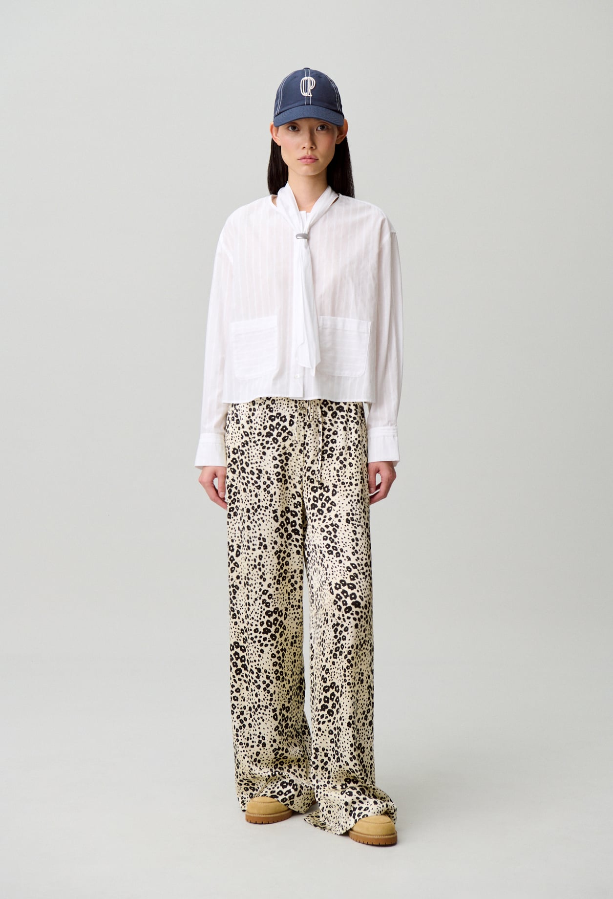 Chemise coton rayures - Femme - Blanc - Taille 36 - Claudie Pierlot