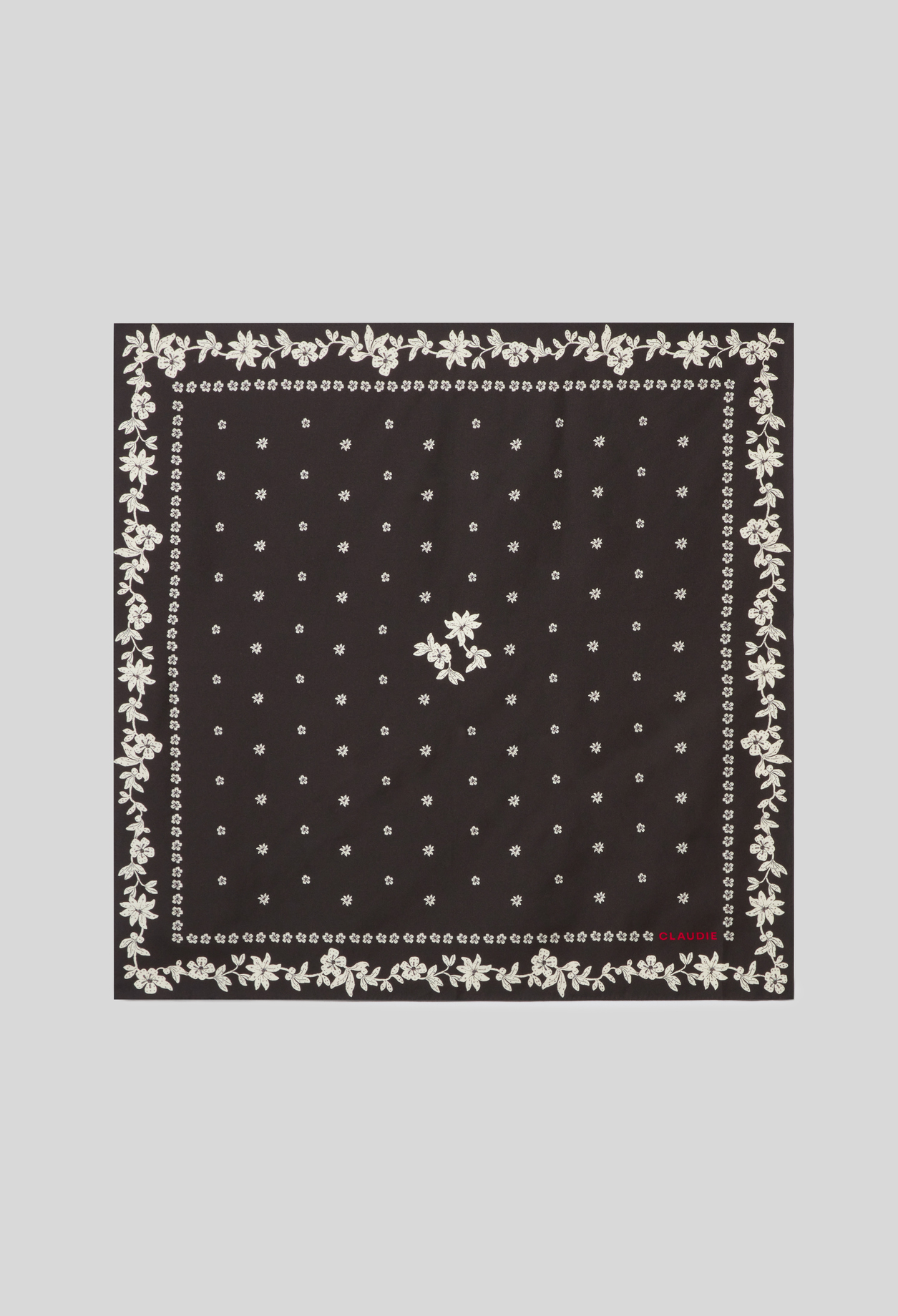 Foulard carré imprimé - Femme - Noir - Taille Unique - Claudie Pierlot