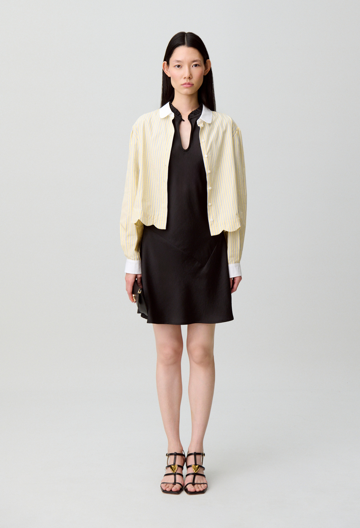Robe courte fluide - Femme - Noir - Taille 36 - Claudie Pierlot