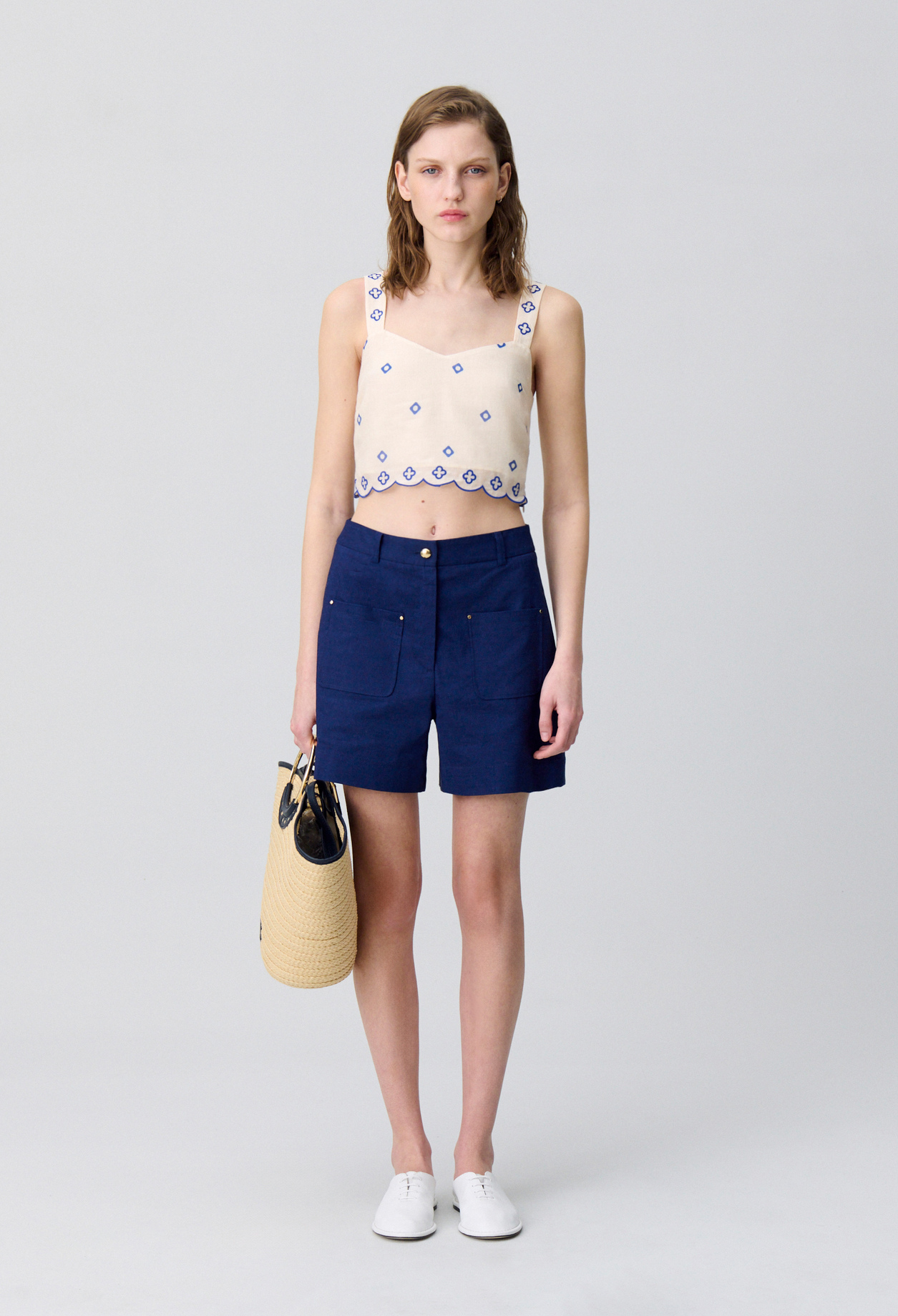 Top à bretelles brodé - Claudie Pierlot - Modalova
