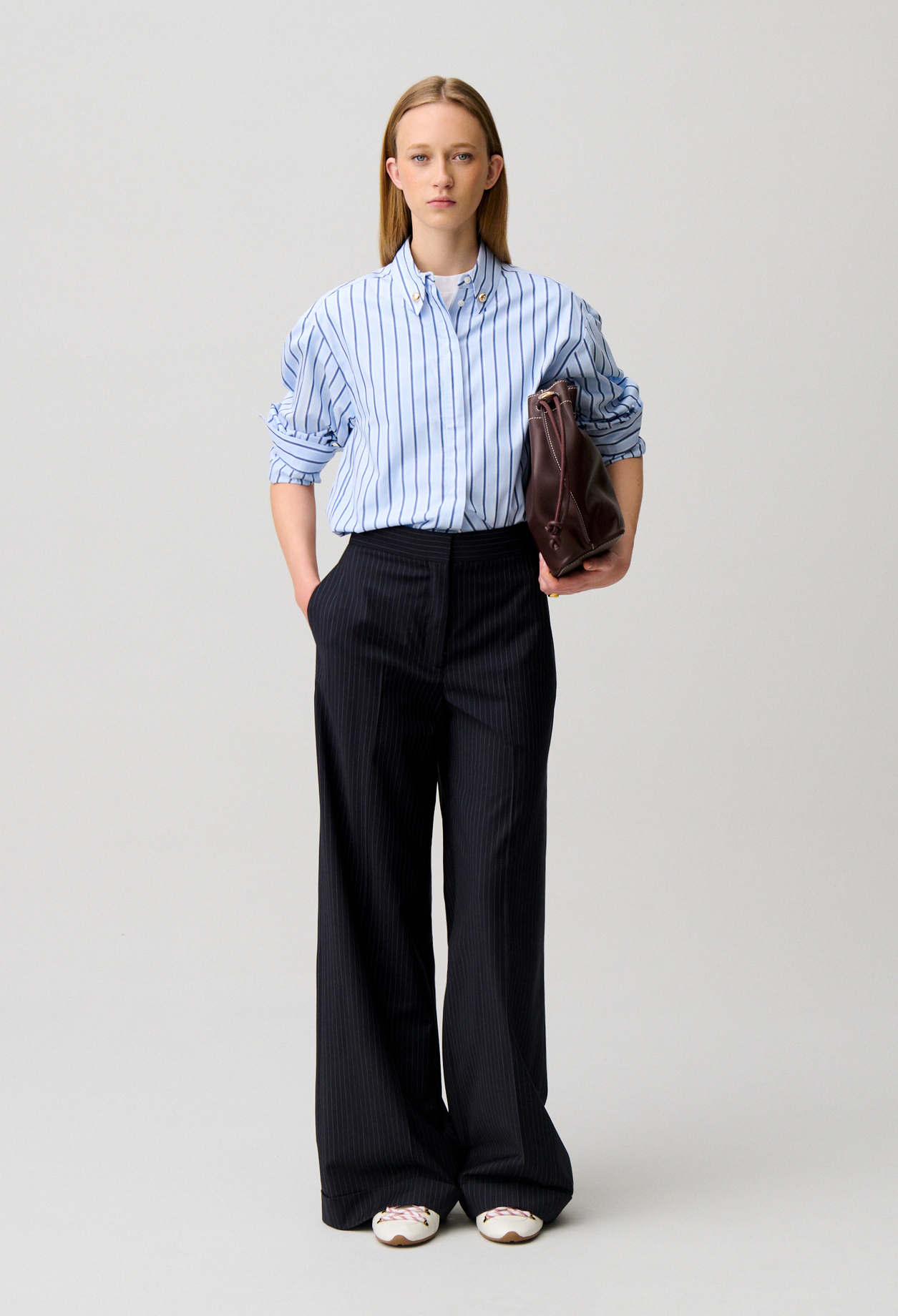 Chemise oversize rayures - Femme - Multico - Taille 42 - Claudie Pierlot