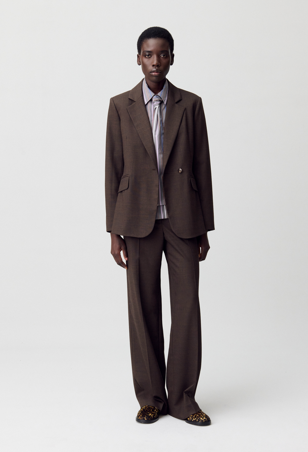 Veste blazer tailleur - Femme - Marron - Claudie Pierlot