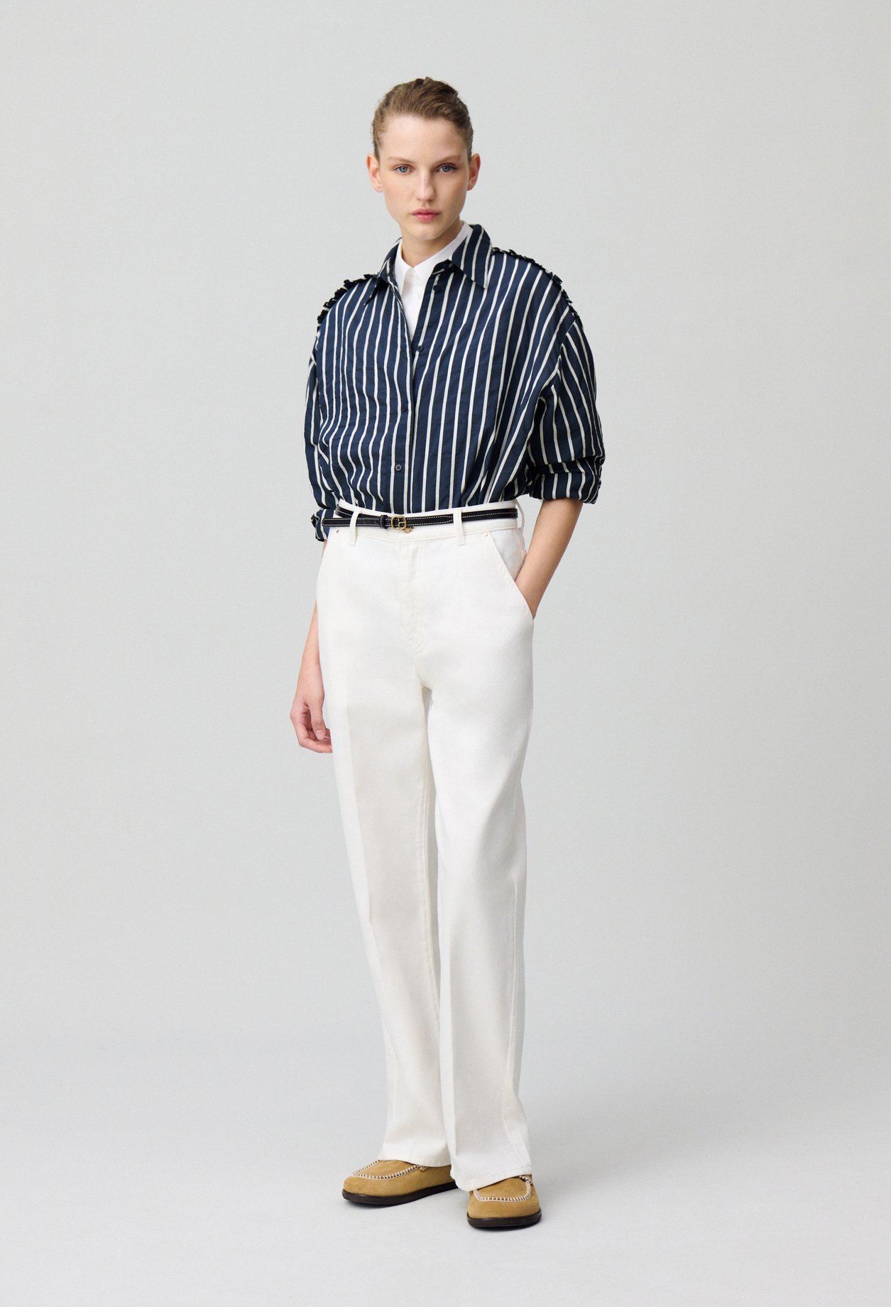 Chemise fluide rayée - Claudie Pierlot - Modalova