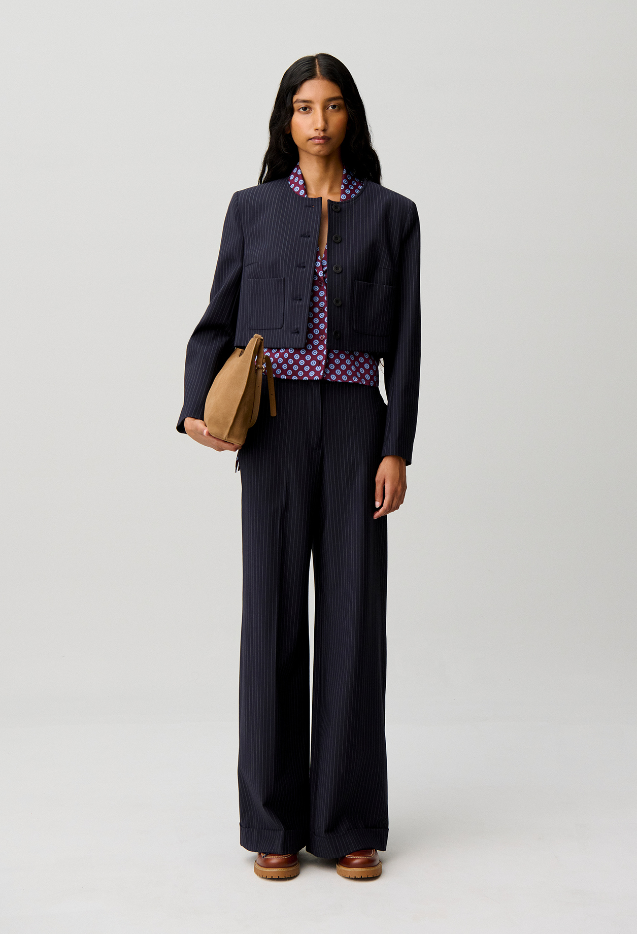 Claudie - Pantalon tailleur - Bicolore - Taille 38 - Pour Femme