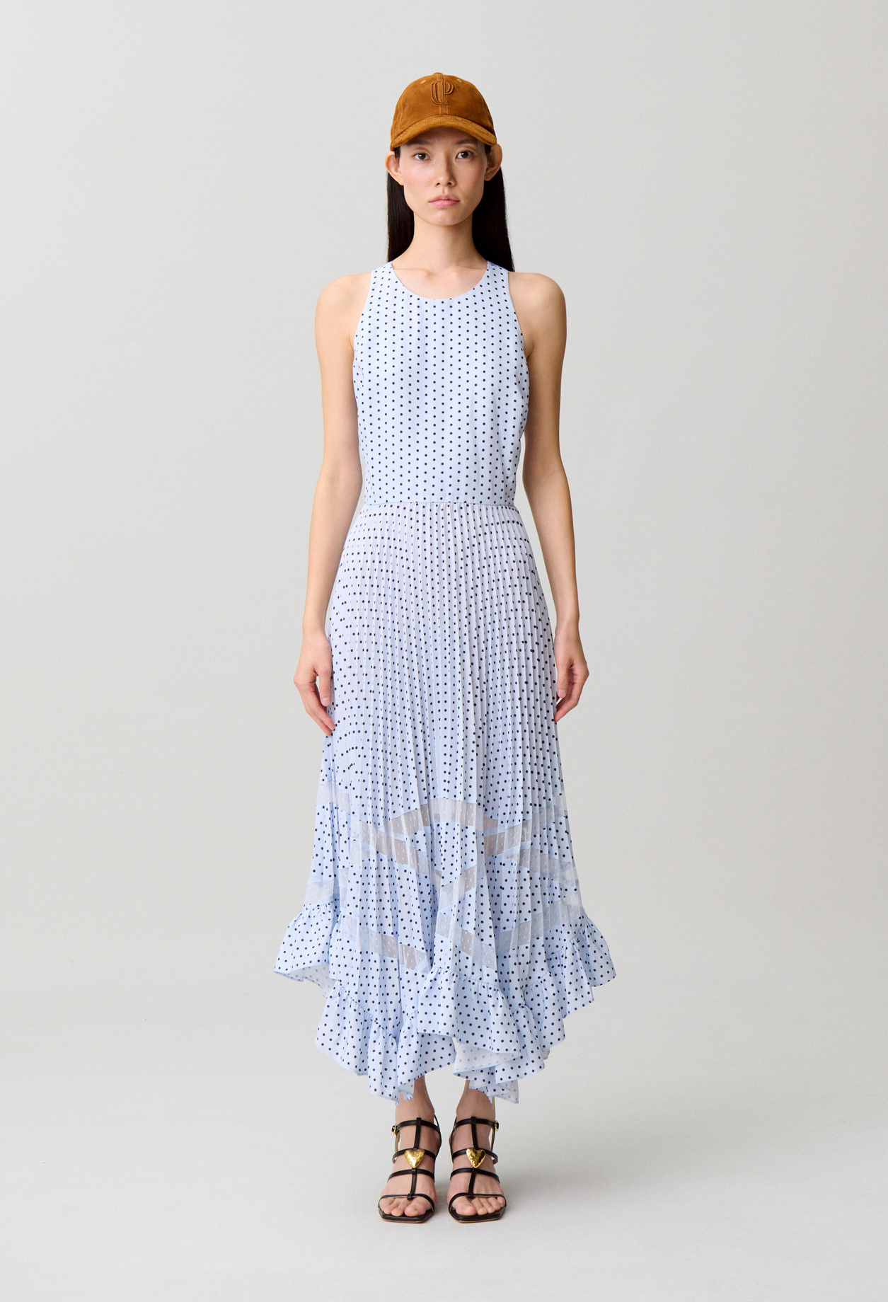 Robe midi à pois - Femme - Print Clair - Taille 36 - Claudie Pierlot