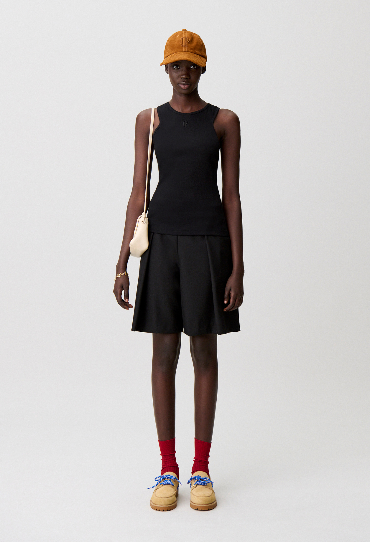 Débardeur broderie CP coton bio - Femme - Noir - Claudie Pierlot