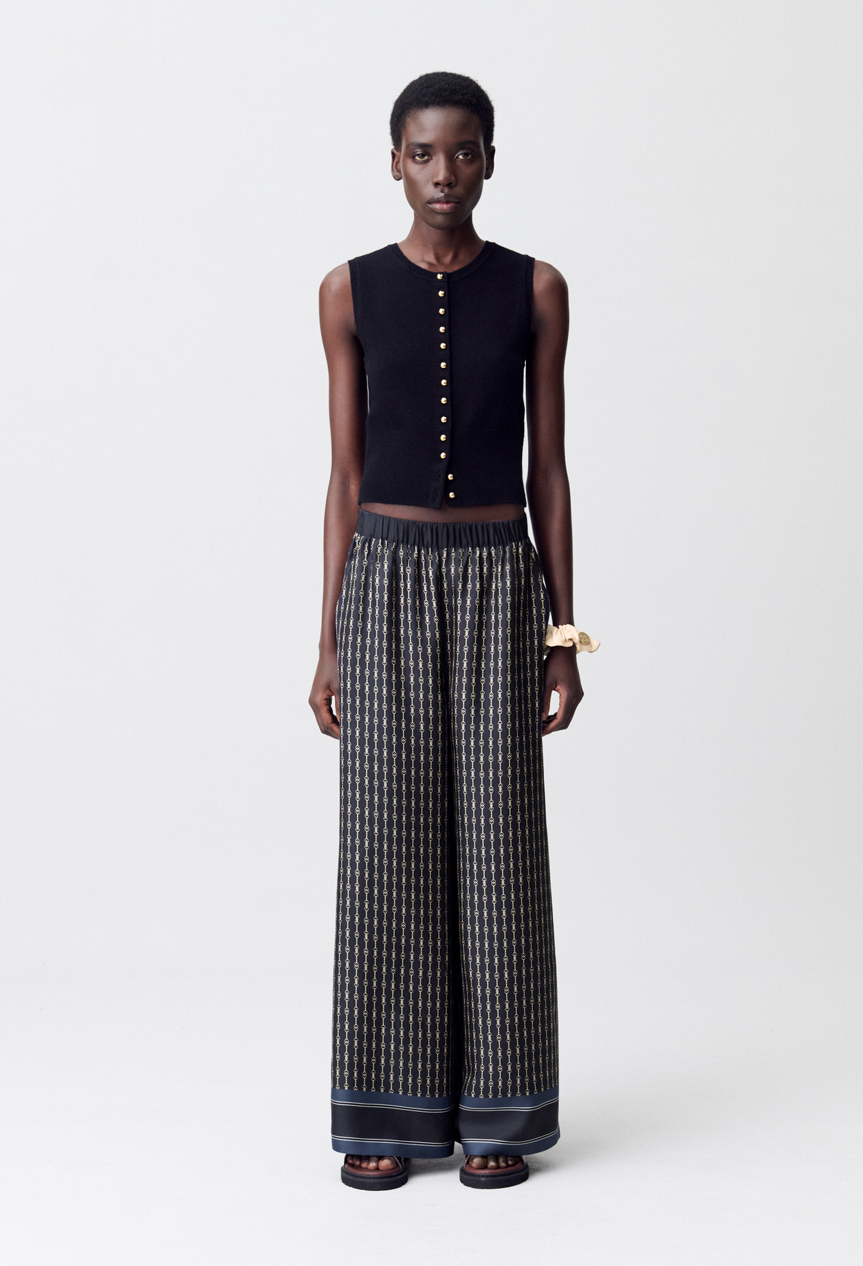 Pantalon fluide imprimé - Femme - Print Fonce - Taille 44 - Claudie Pierlot