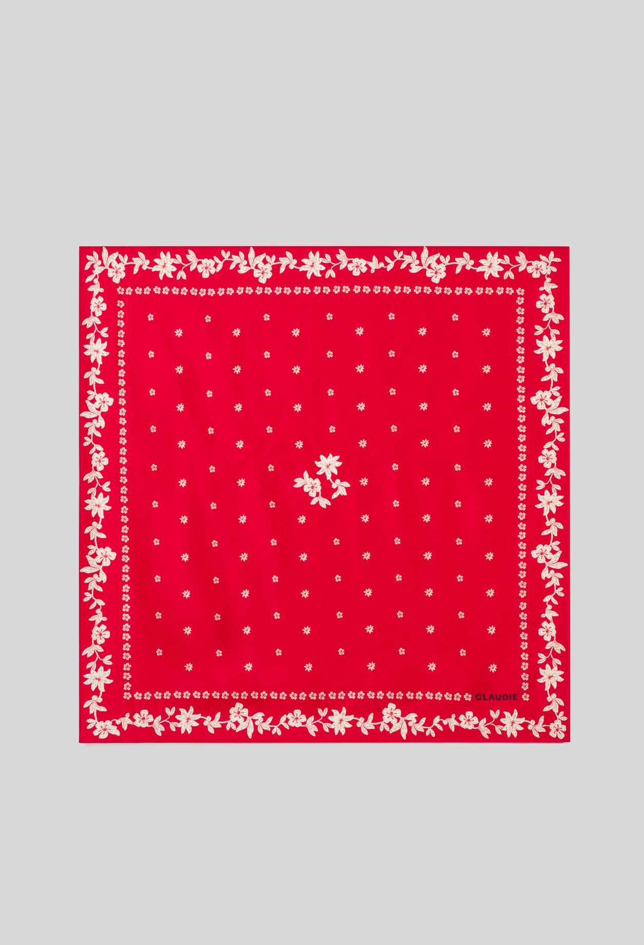 Foulard carré rouge - Femme - Rouge - Taille Unique - Claudie Pierlot