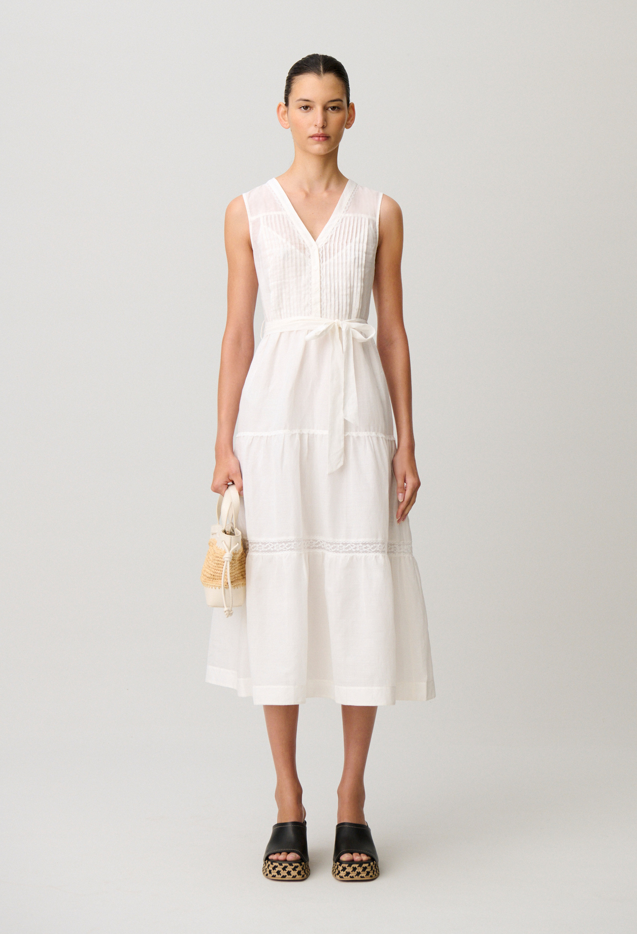 Robe longue fluide - Femme - Ecru - Taille 36 - Claudie Pierlot