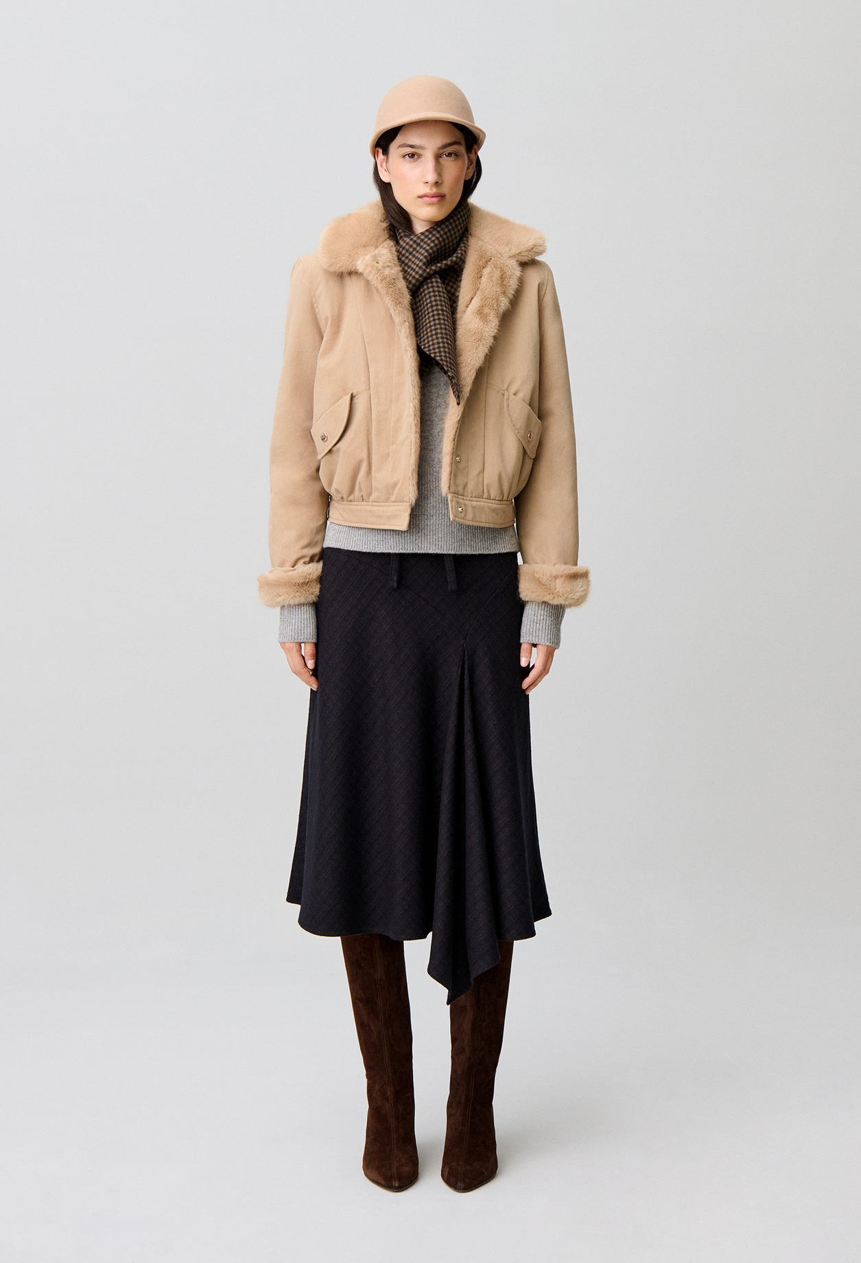 Parka courte nylon réversible Parka courte nylon réversible