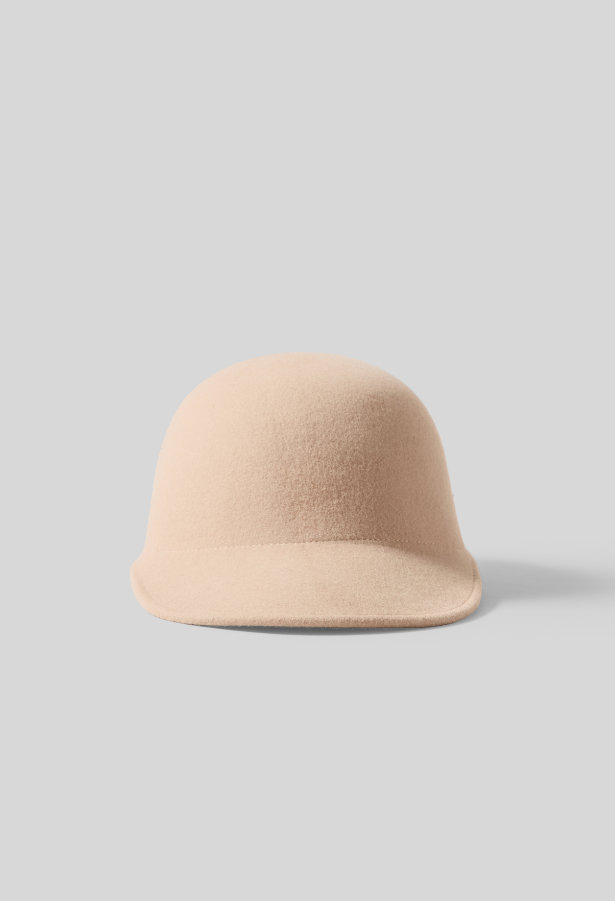 Claudie - Casquette feutre laine camel - Beige - Taille Unique - Pour Femme